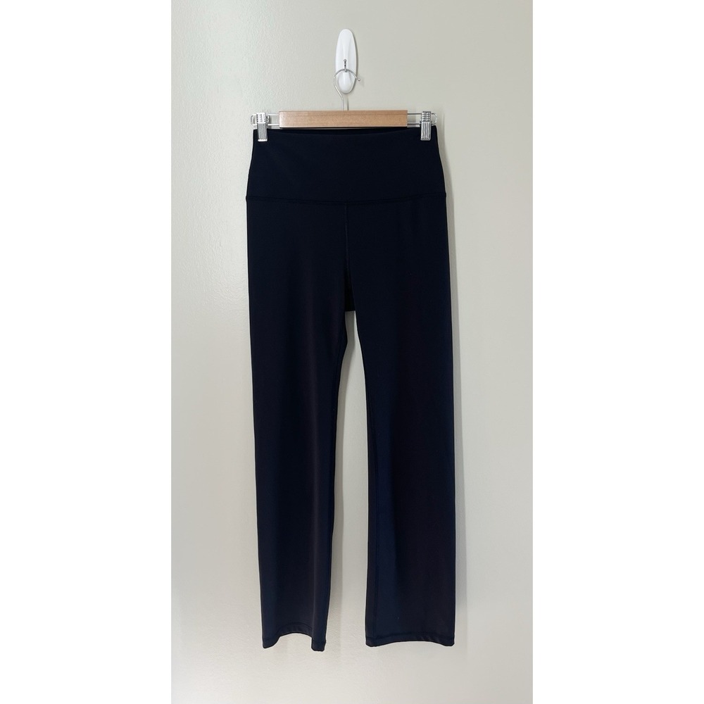 90 Degree By Reflex Pants Womens Lg Black Straight Leg Stretchy Athletic Pant